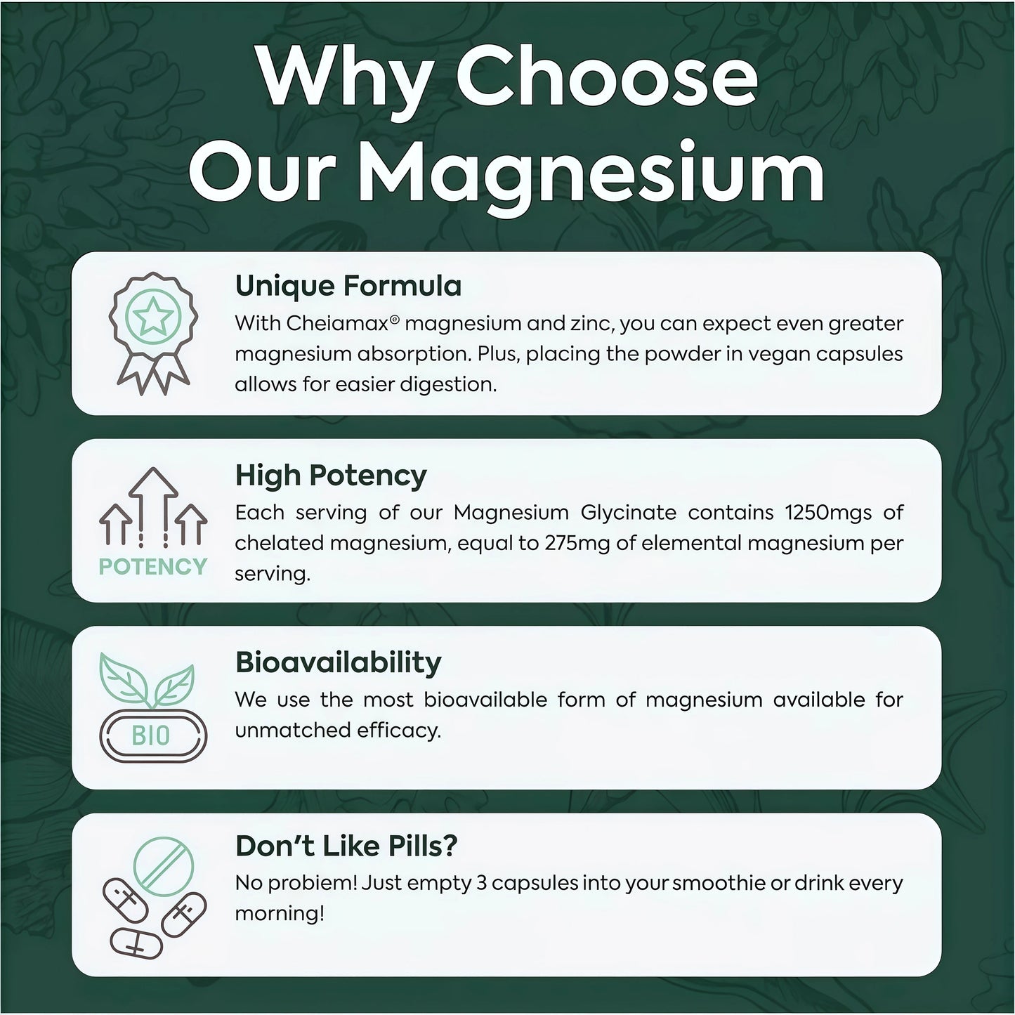 Pure Magnesium Glycinate